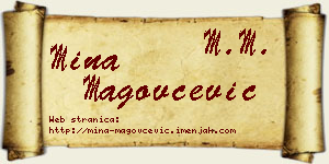 Mina Magovčević vizit kartica